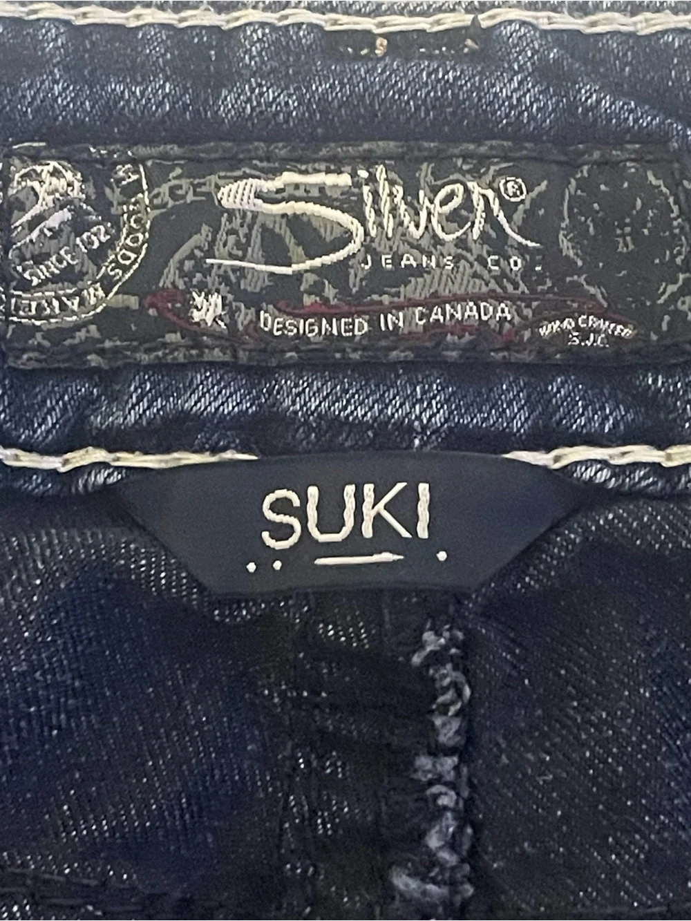 Silver Suki Mid Skinny Women’s Jeans W28 L31 Dark Wash Super Stretch Denim